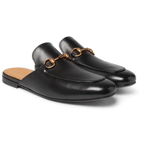 gucci black backless loafers|Gucci loafers suede.